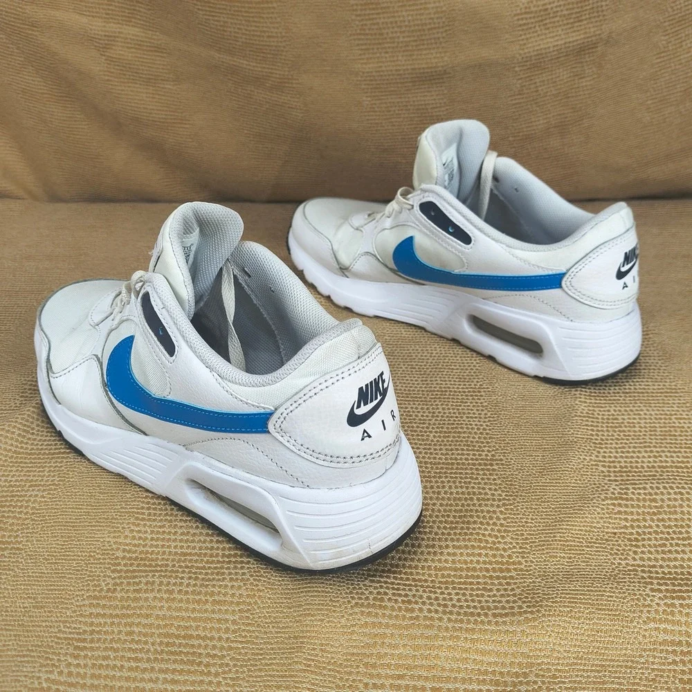 Nike Air Max SC Mens 10.5 White Blue Running‎ Shoes CW4555-113 Sneakers